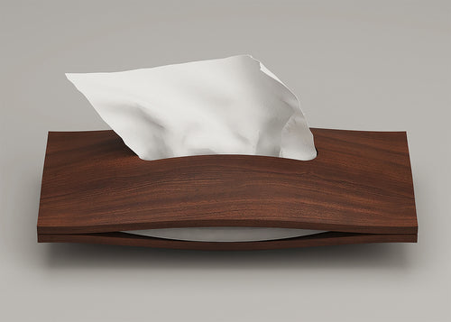 Luxury Wooden Tissue Paper Box - Easy Tissue Replacement | Magnetic Lid | Walnut