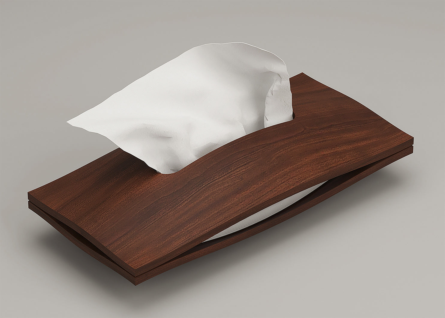 Luxury Wooden Tissue Paper Box - Easy Tissue Replacement | Magnetic Lid | Walnut