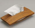 Luxury Wooden Tissue Paper Box - Easy Tissue Replacement | Magnetic Lid | Teak