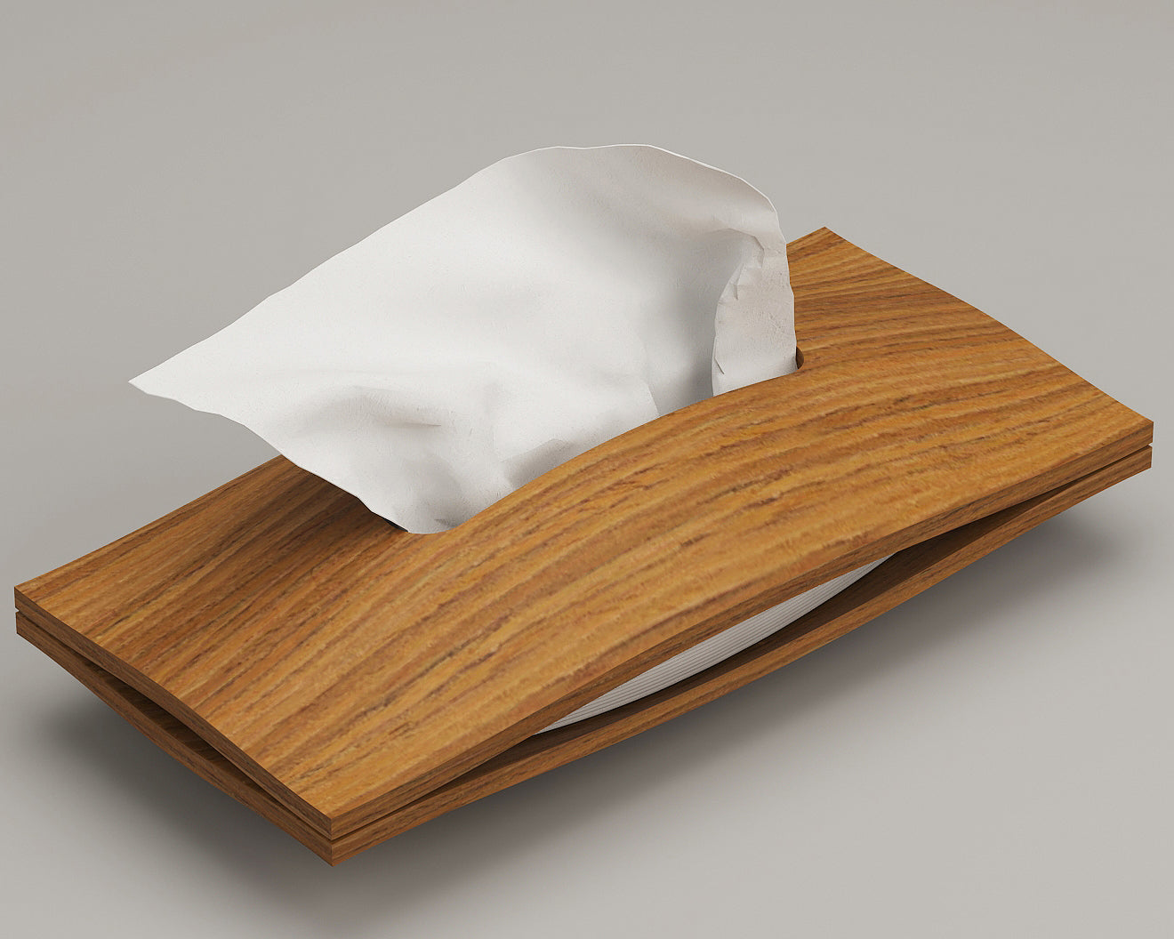 Luxury Wooden Tissue Paper Box - Easy Tissue Replacement | Magnetic Lid | Teak