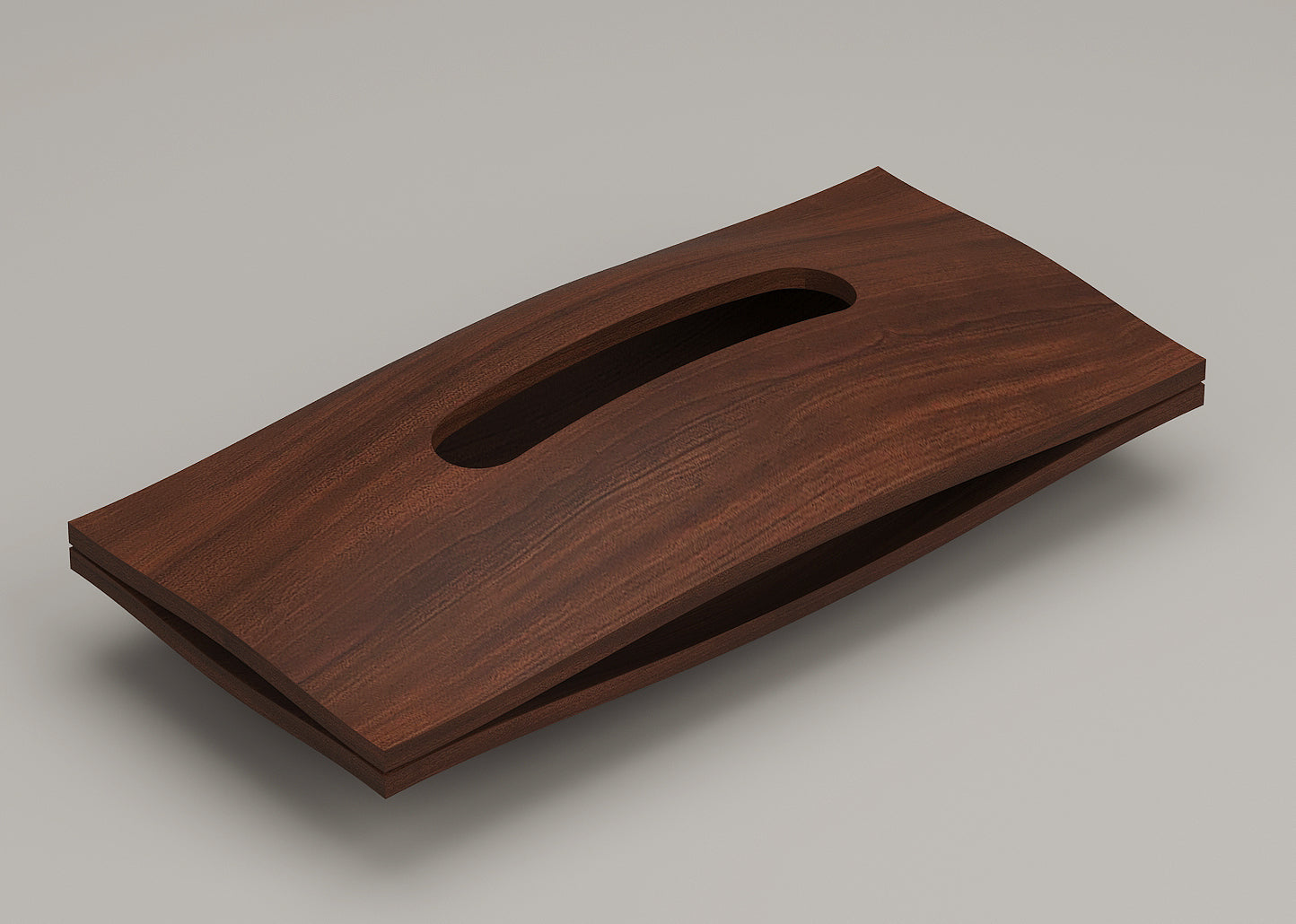 Luxury Wooden Tissue Paper Box - Easy Tissue Replacement | Magnetic Lid | Walnut