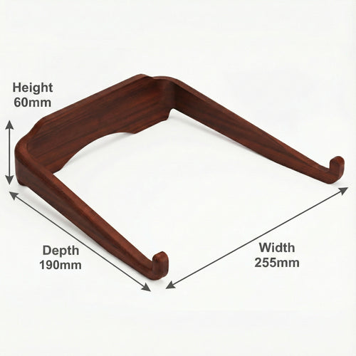 Handcrafted Wooden Laptop Stand | Matte Vintage Walnut Finish