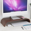 Ergonomic Walnut Monitor Stand | Monitor Riser | Home Desk | Office Desk | Walnut