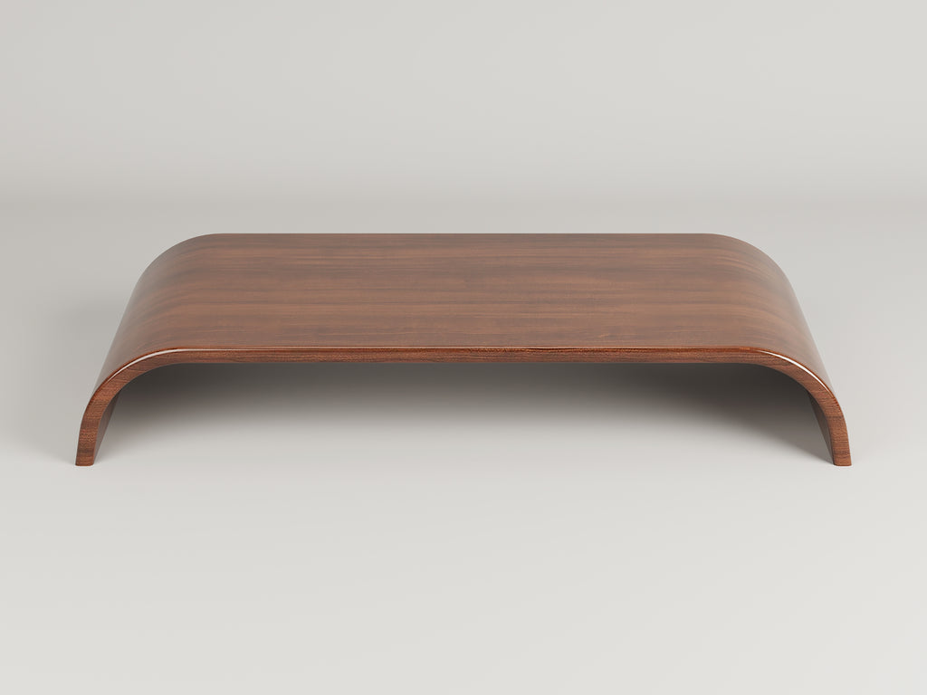 Ergonomic Walnut Monitor Stand | Monitor Riser | Home Desk | Office Desk | Walnut